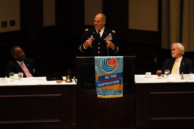 General Middelton military visit