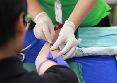 We organized a community blood donation